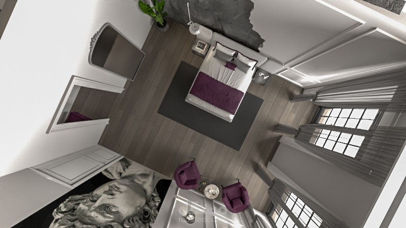 تصميم غرفة نوم ابوين (نيو كلاسيك) - Master bedroom