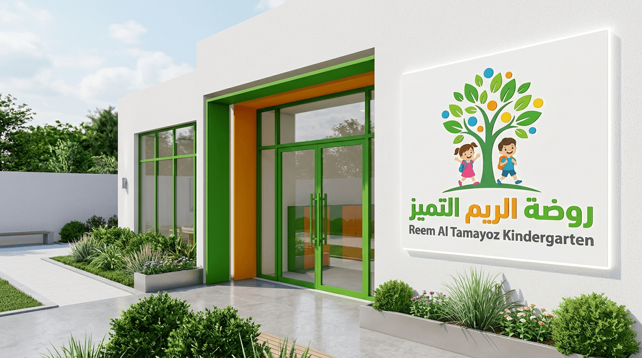 شعار لروضة الريم للتميز