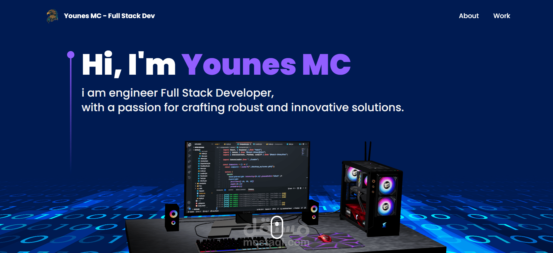 Portfolio موقع تعريفي