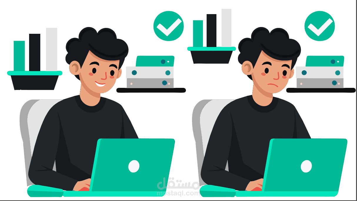 موشن جرافيك لمنصة بيسكل ستور