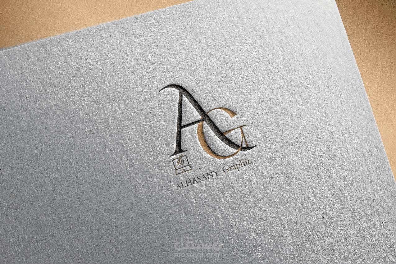 عرض تصميم شعار على نموذج موك آب.