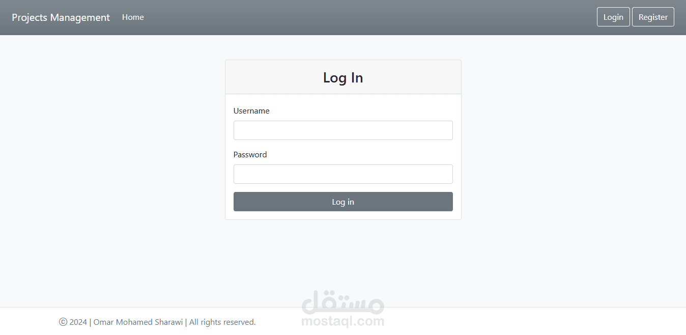 Projects Management Application