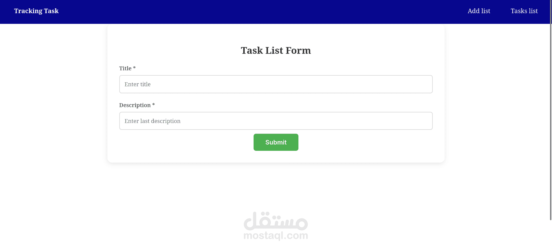 To do list