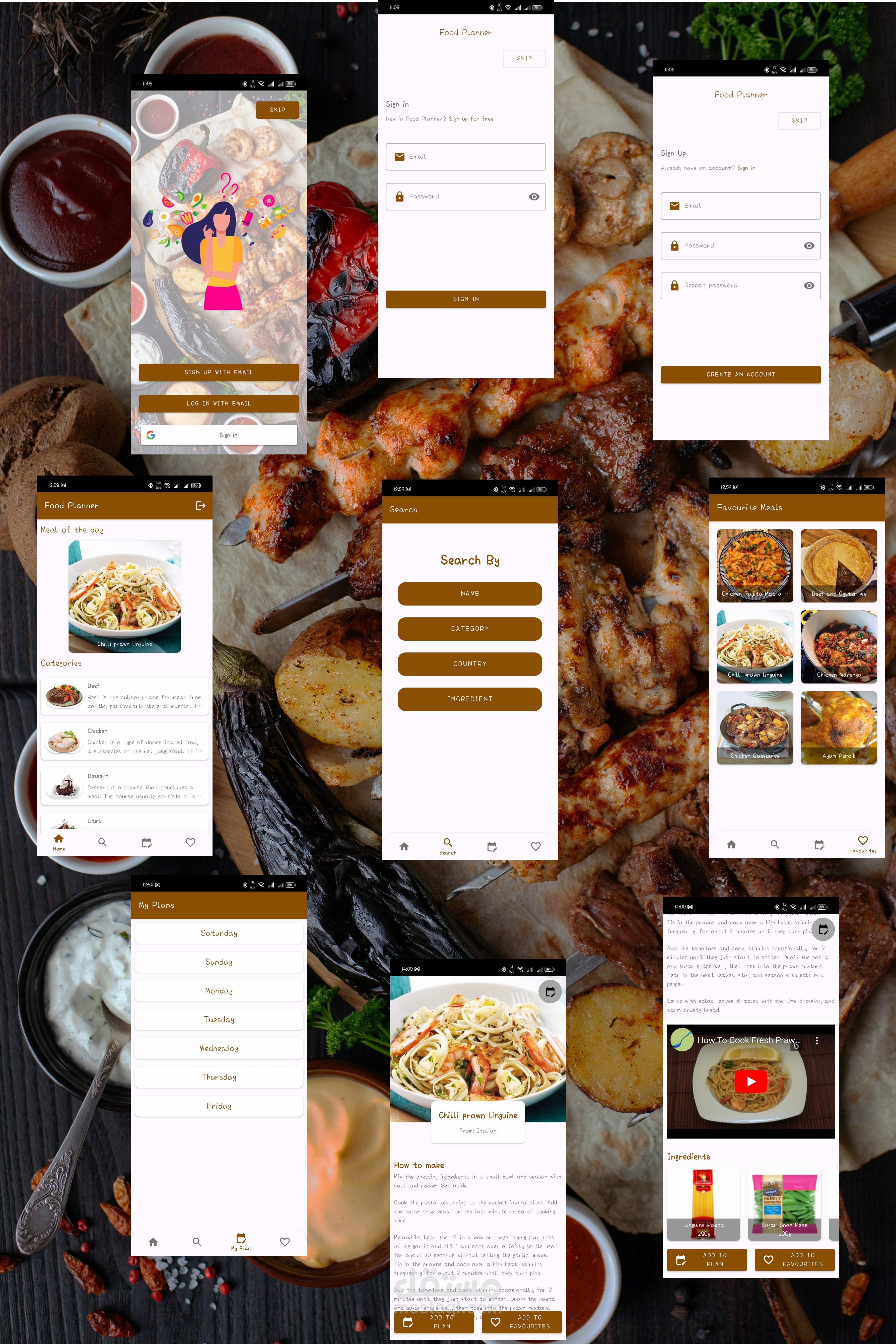 تطبيق أندرويد - Food Planner
