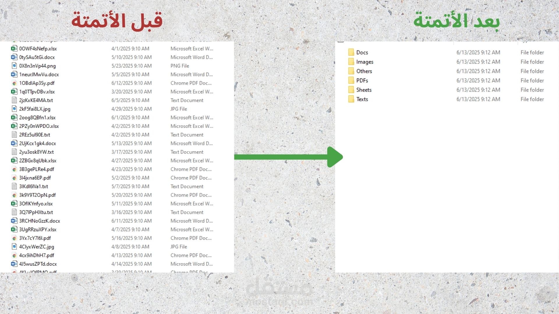 أتمتة تنظيم وإدارة الملفات والمجلدات