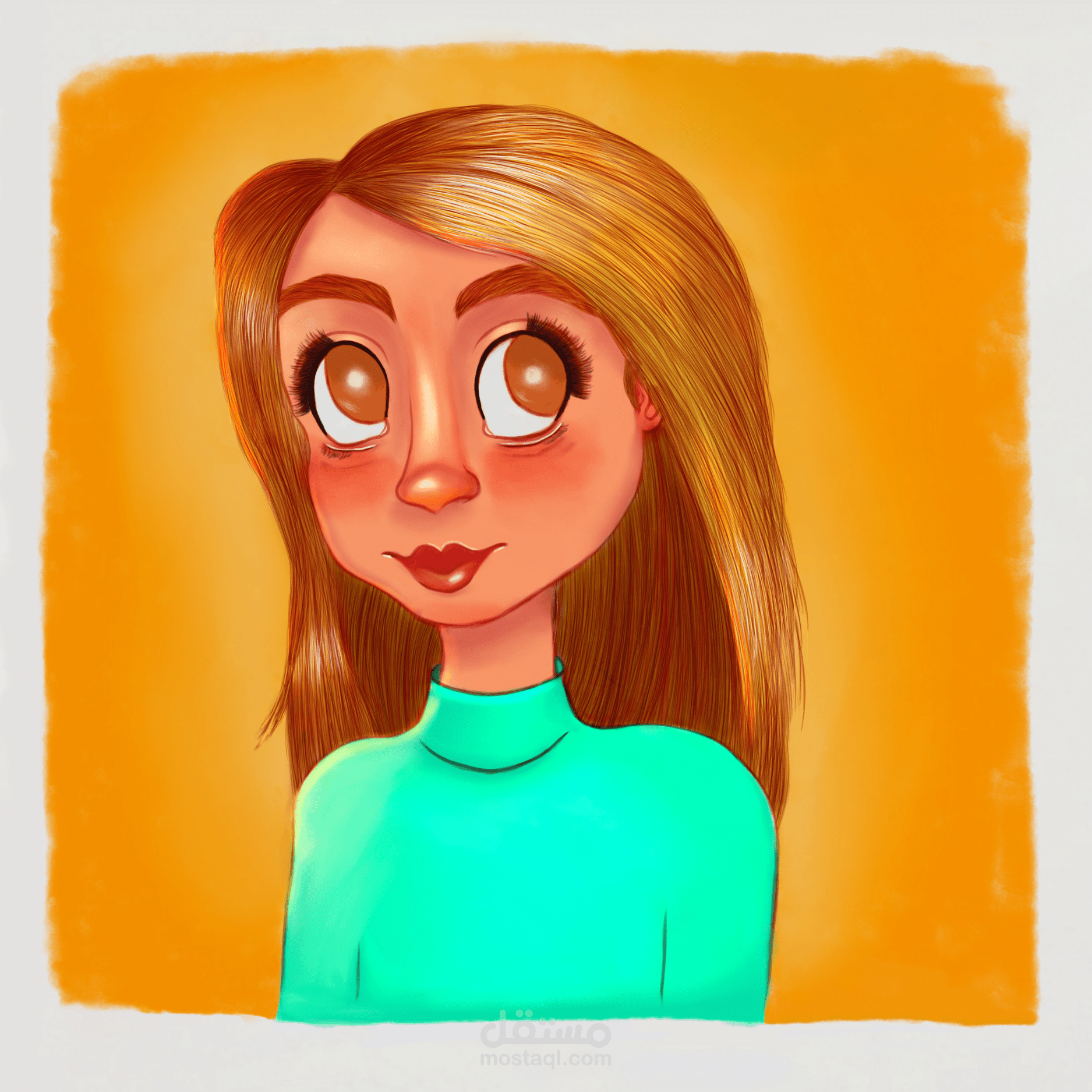 رسم رقمي (شخصية كرتونية)