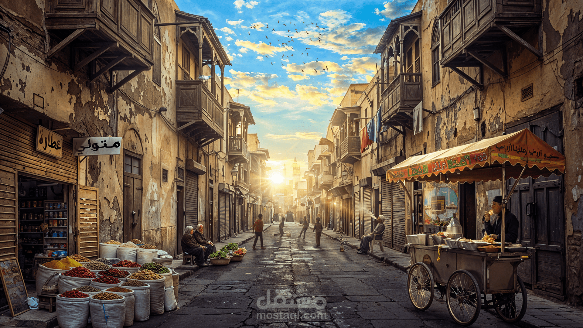 تصميم  photomanipulation للشارع المصري