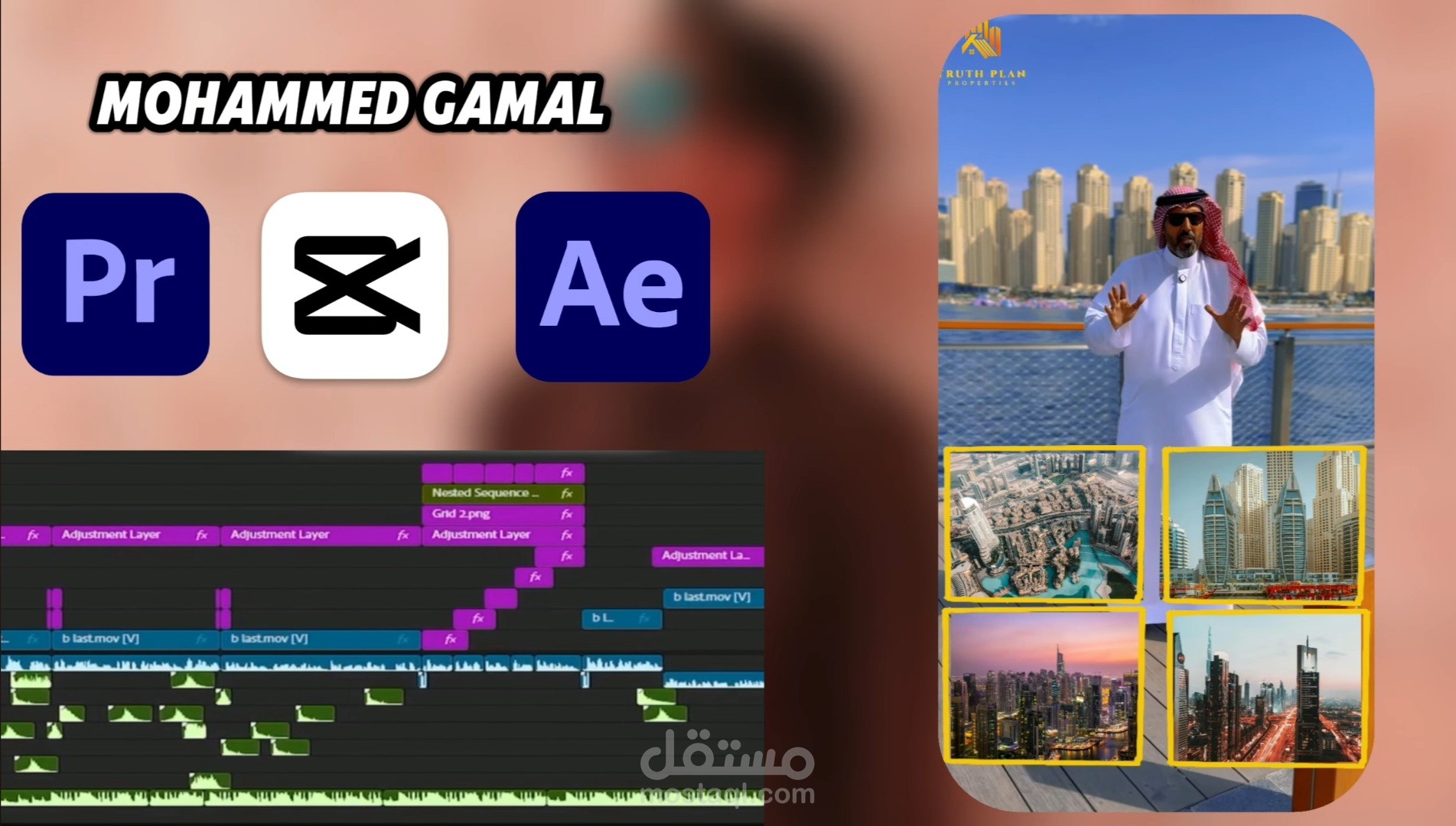 مونتاج عقارات مع شركة Truth plan