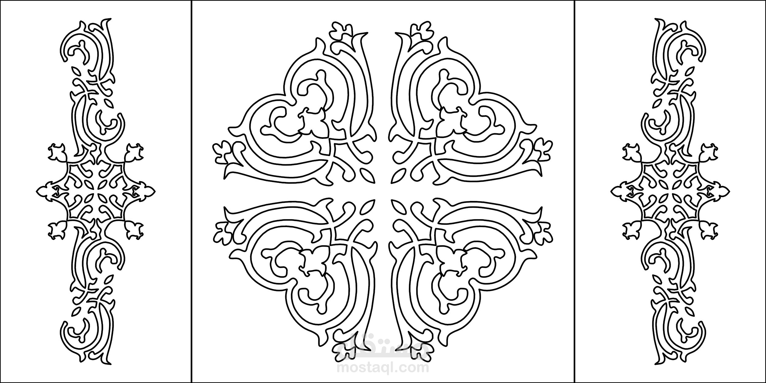 رسمي لزخارف عربية