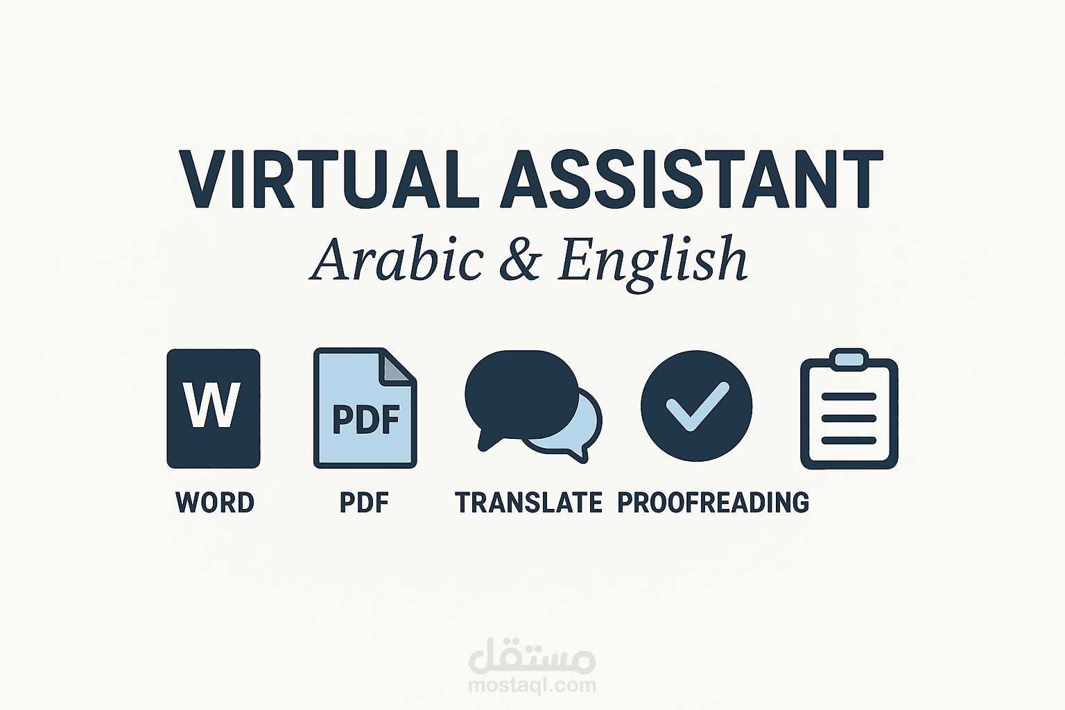 Virtual Assistant / Administrative Support – Arabic & English