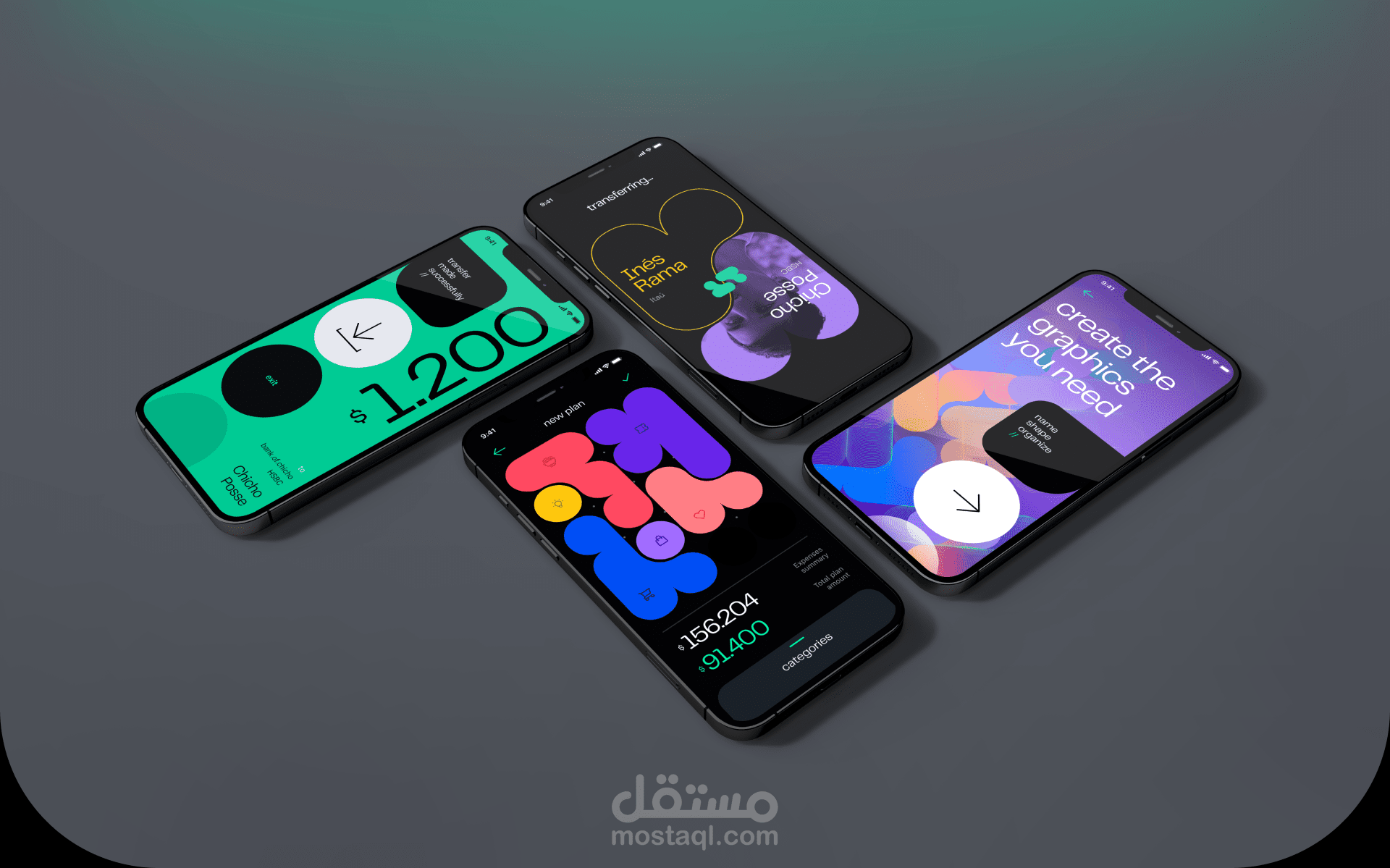 تصميم احترافي ui/ux لتطبيق