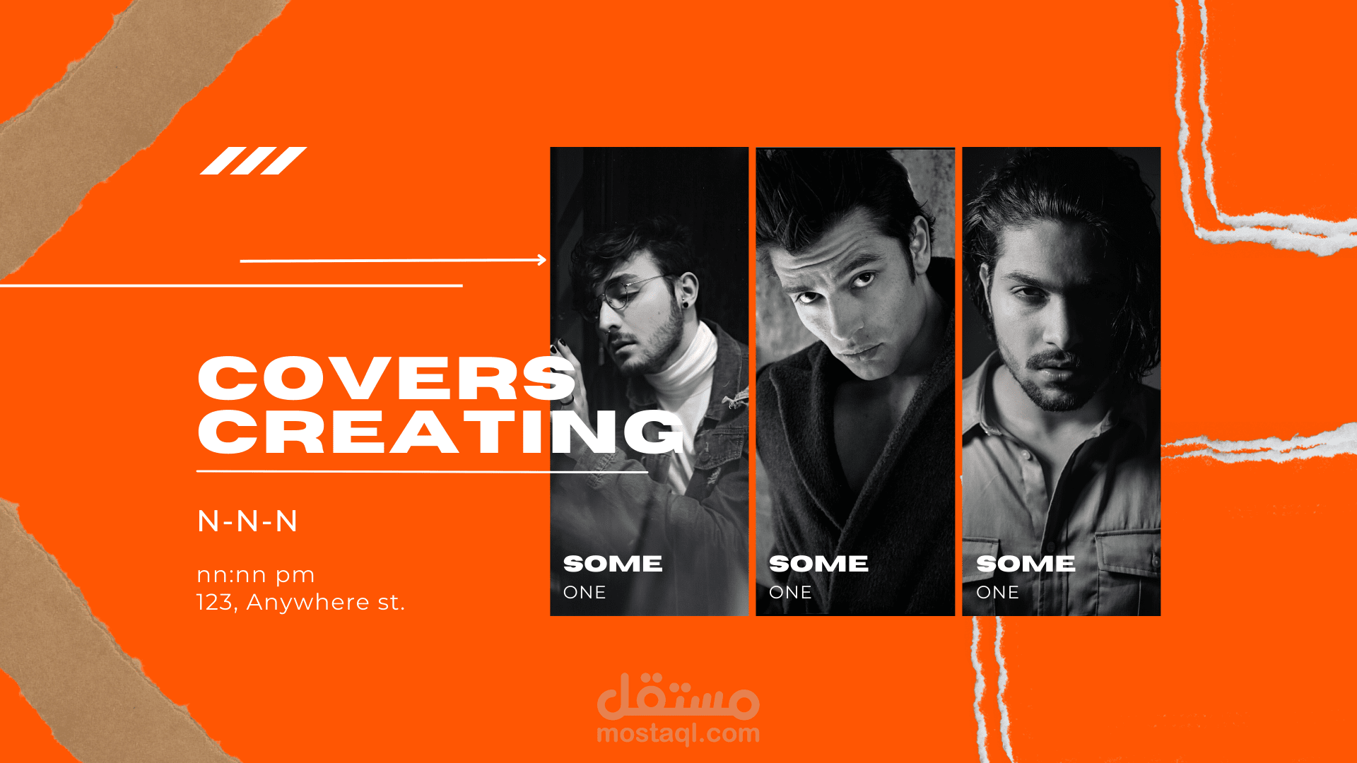 تصميم كوفر للحفلات او الدعوات لليوتيوب ايضا