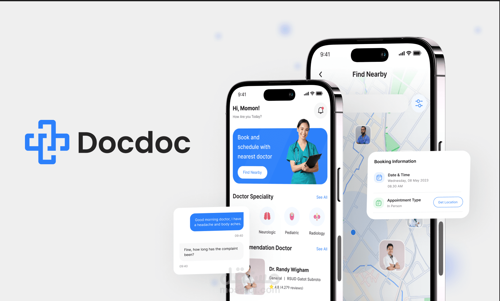 تطبيق حجز مواعيد الأطباء باستخدام Flutter (VCare)