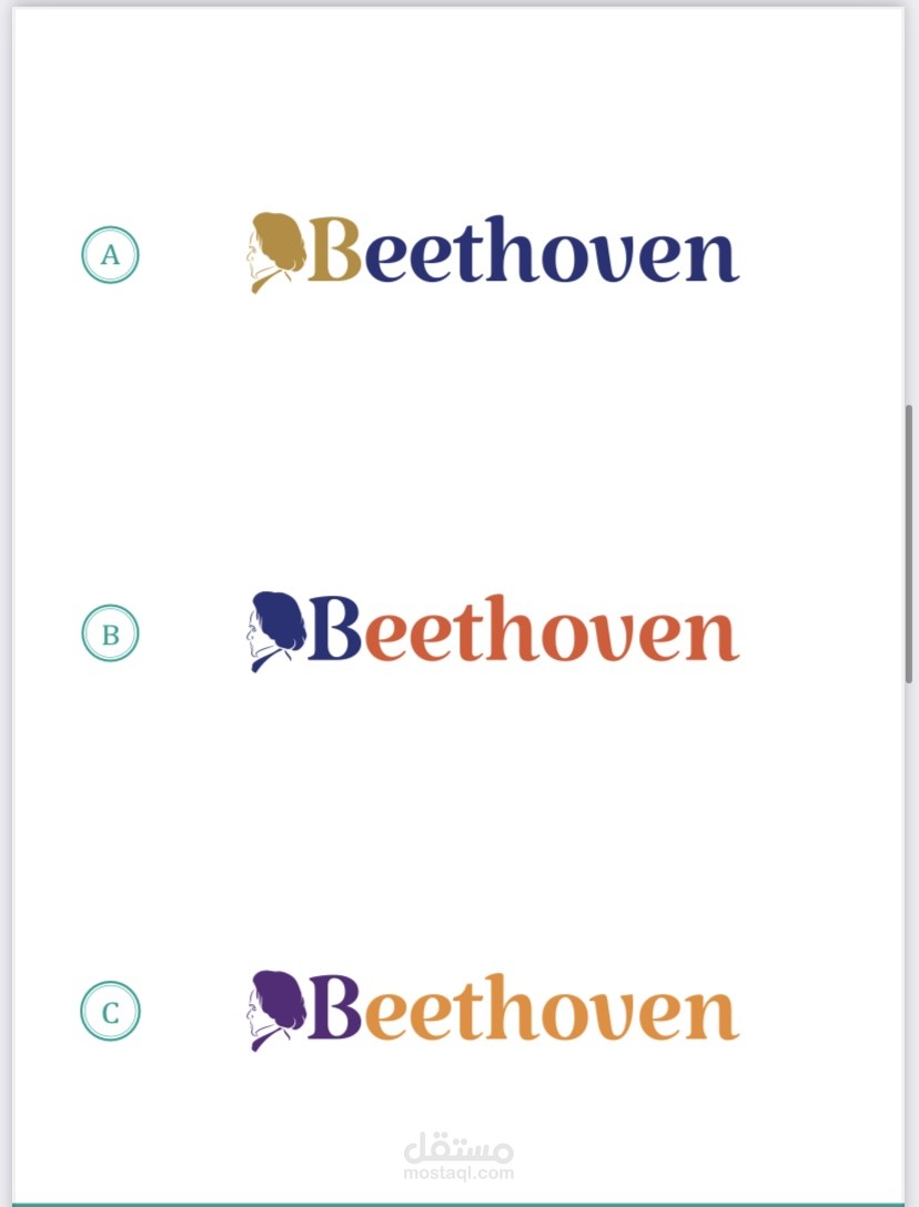 Logo and branding Cafe beethoven
