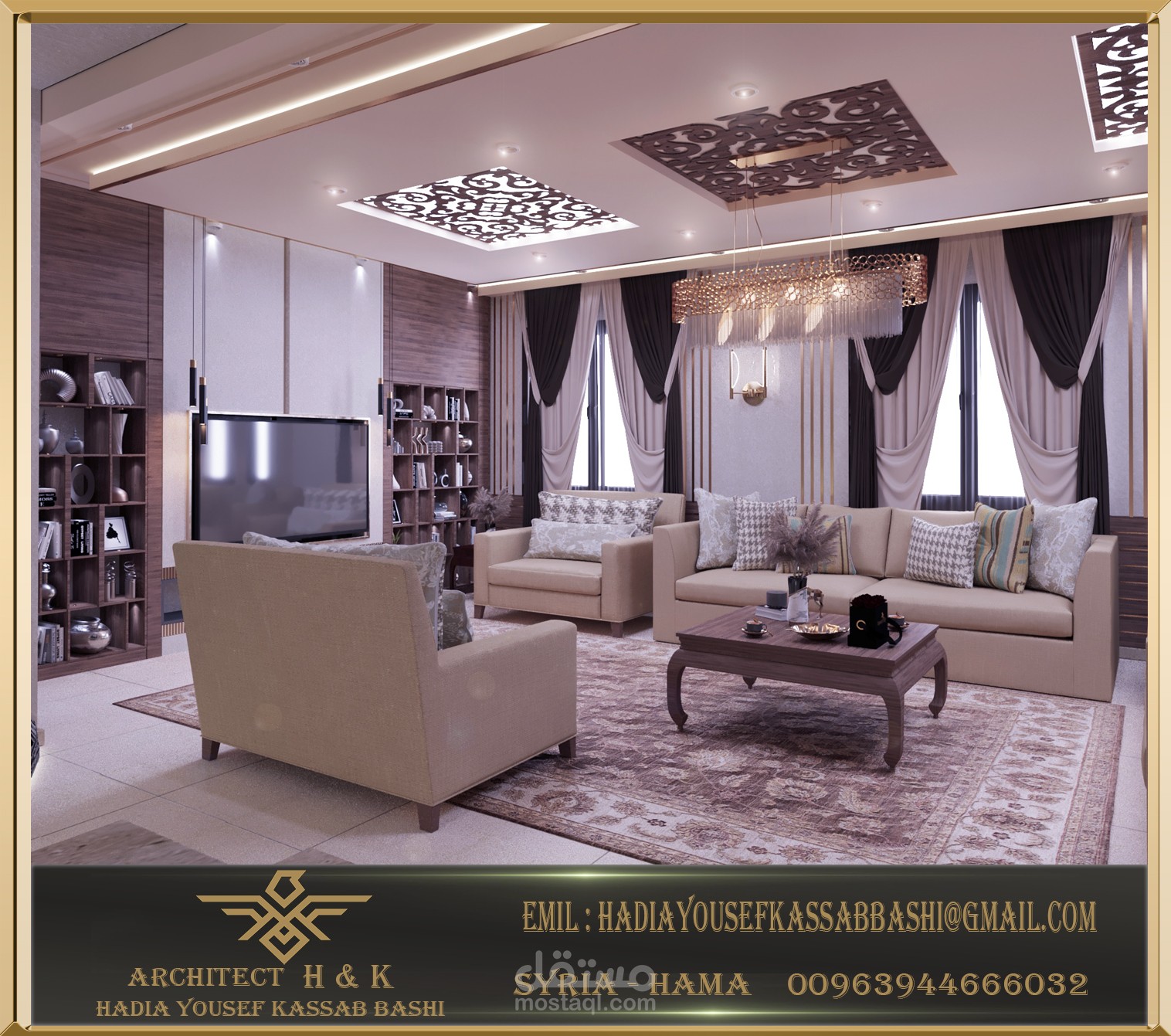 تصميم غرفة معيشة