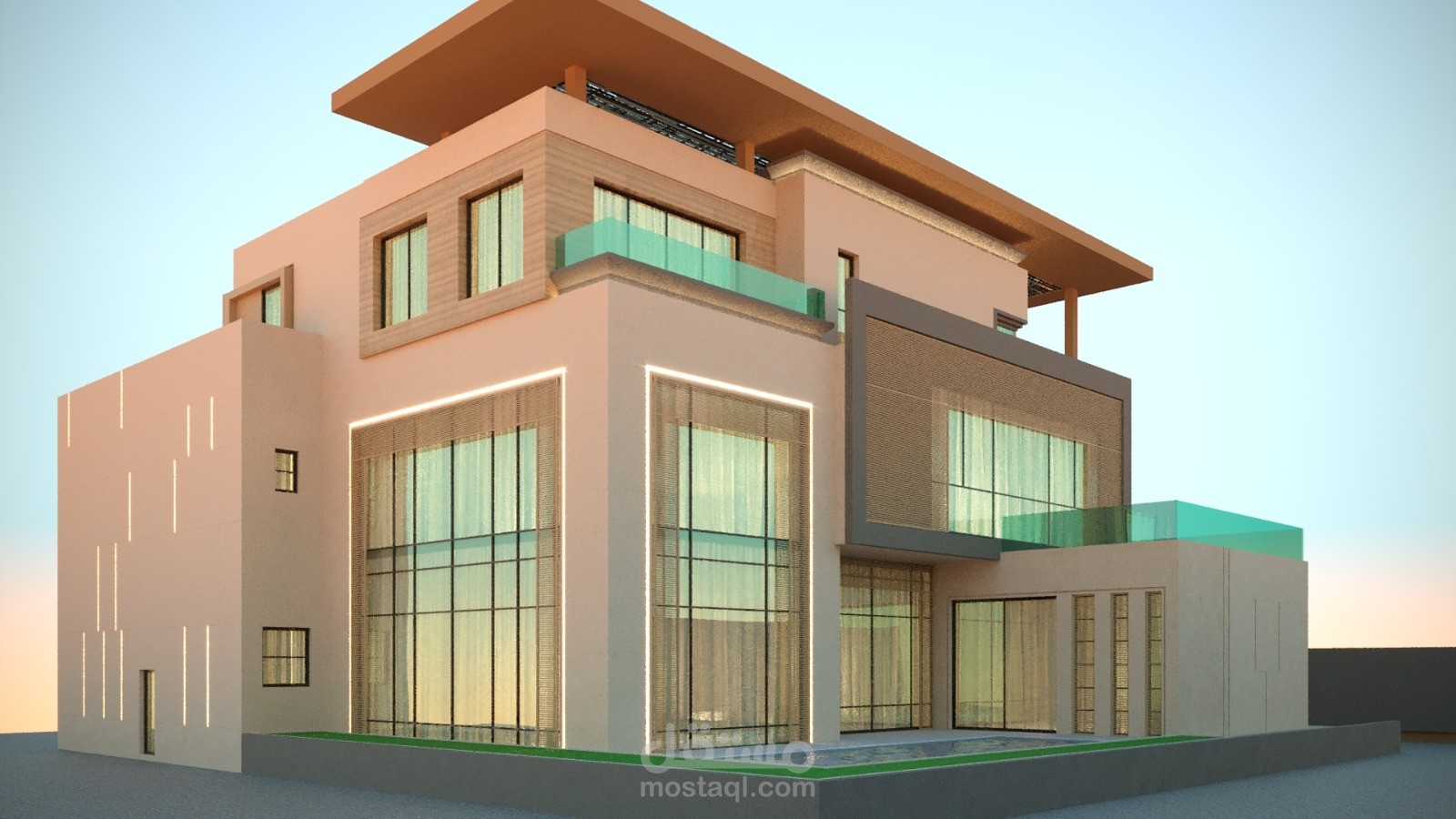 تصميم خارجي لفيلا