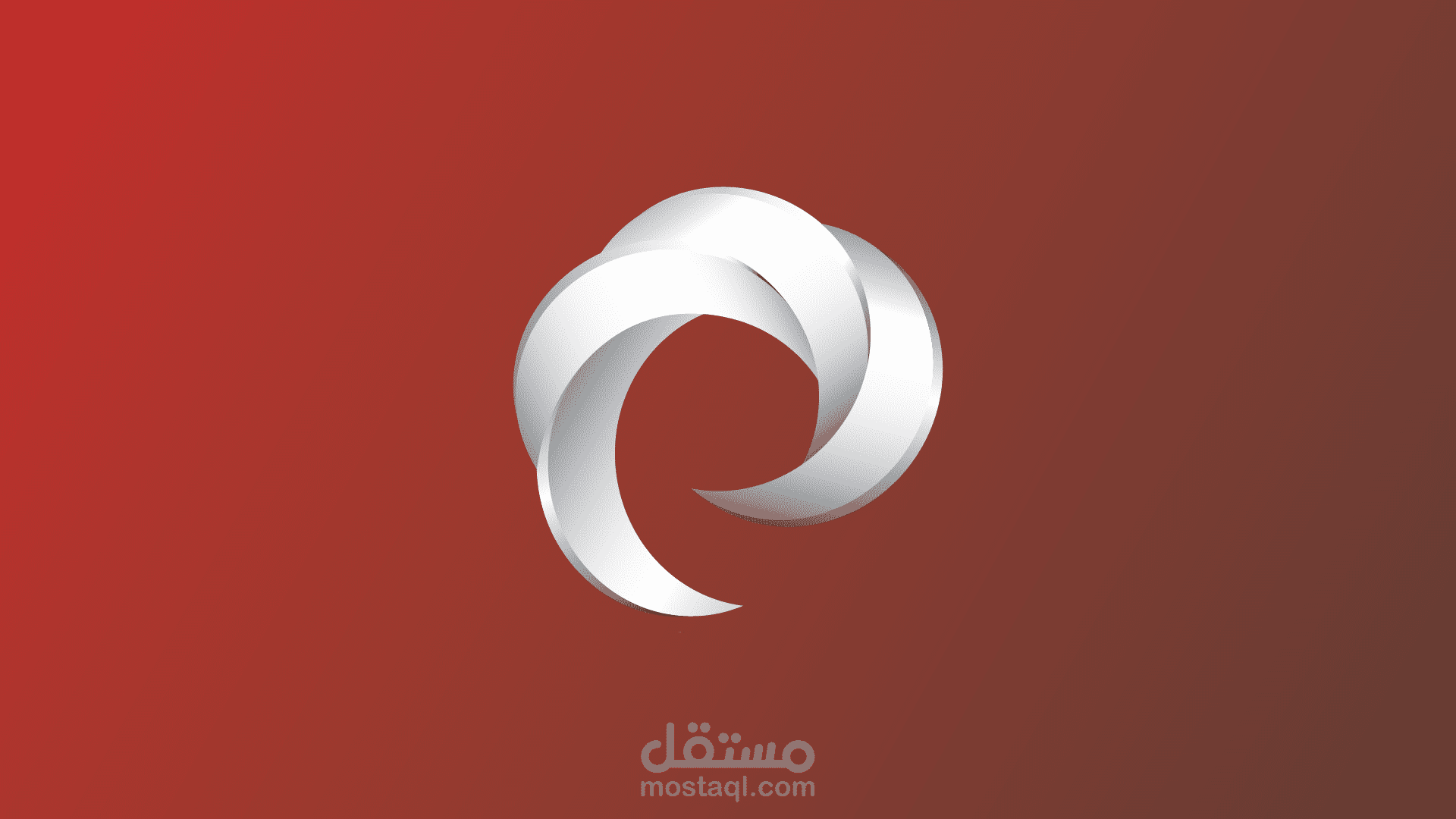 طبقات من شكل القمر -  3D logo