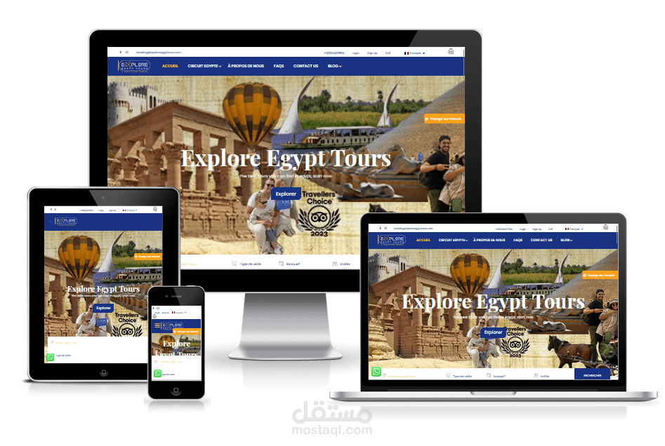 برمجة وتصميم موقع وردبريس - شركة سياحه متعدد اللغات - دمج اضافات والثيم