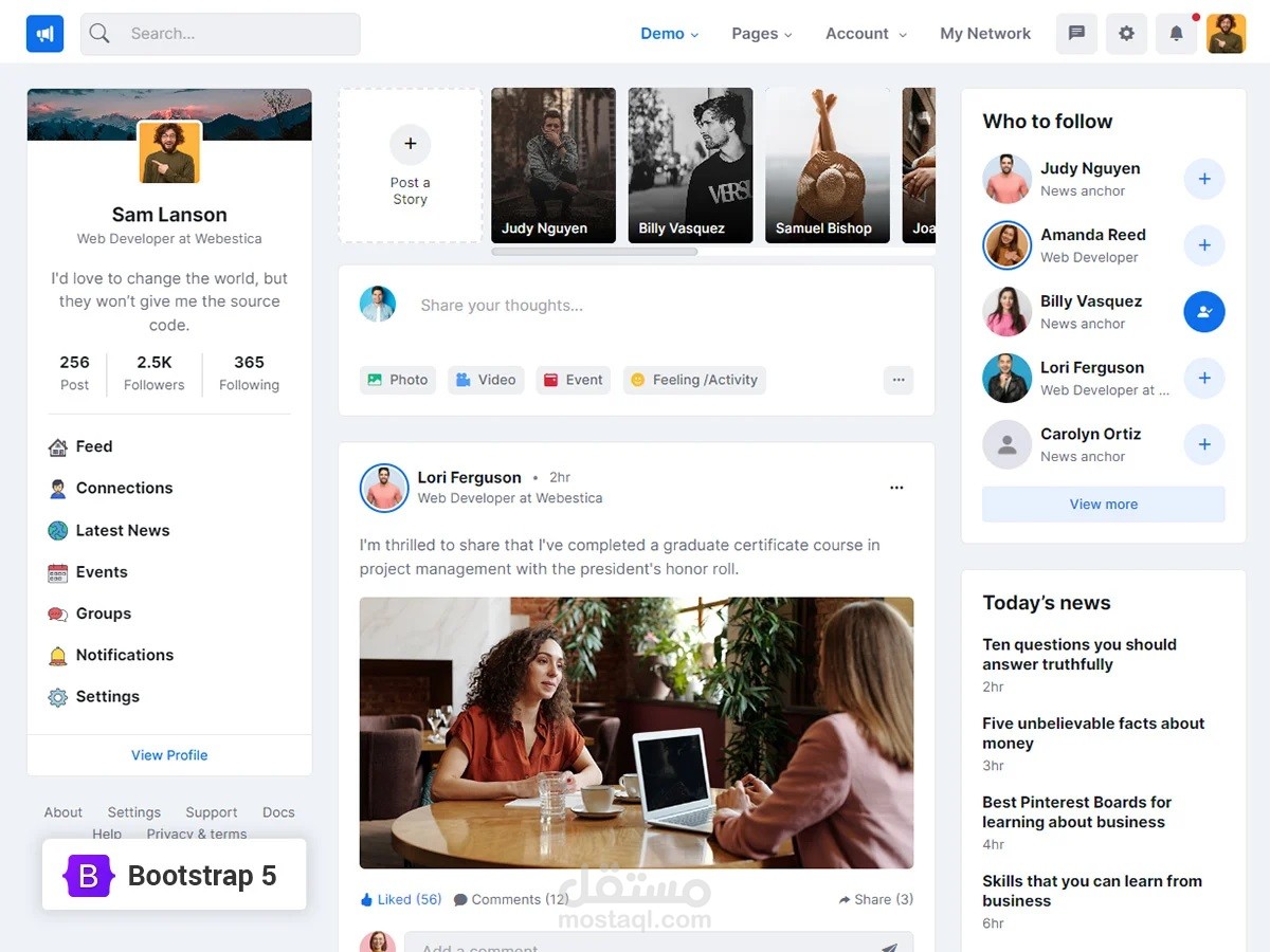 Social Media website