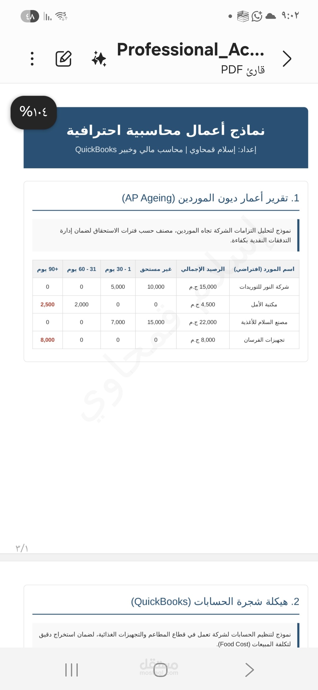 "نماذج احترافية لإدارة الحسابات والأنظمة المالية"