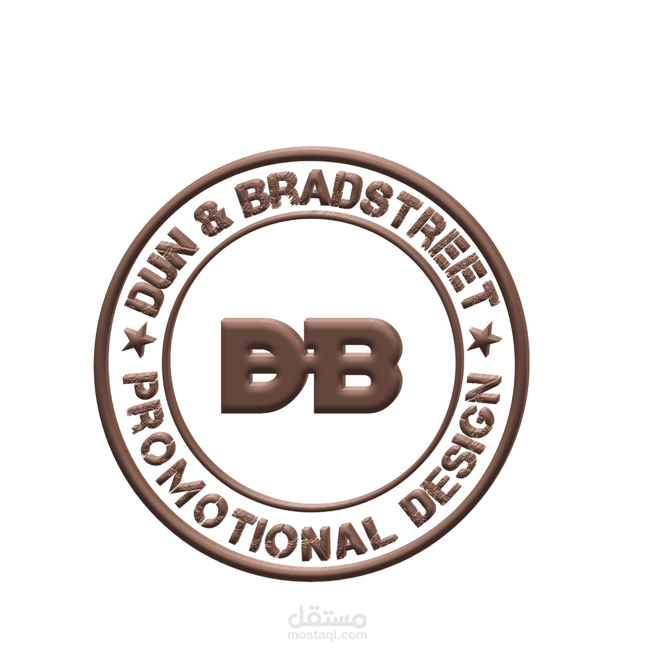 تصميم شعار 3D لشركة DUN & BRADSTREET للخدمات الدعائية