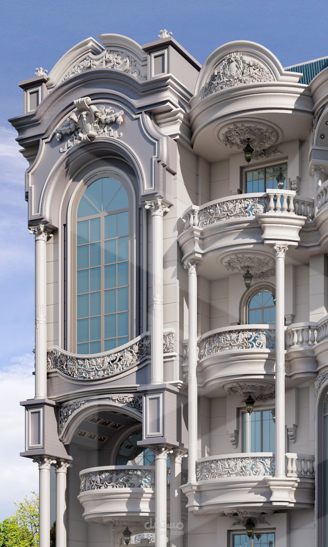 تصميم واجهة خارجيه - كلاسيك