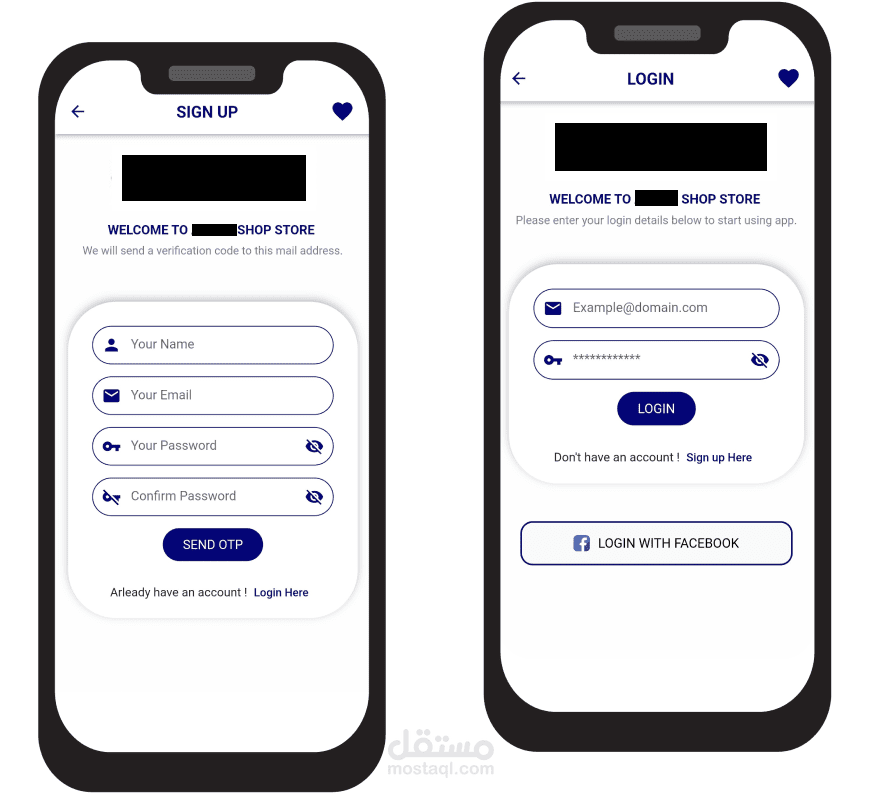 E-Commerce project of two parts (admin, user)And with two language with flutter / مشروع التجارة الإلكترونية