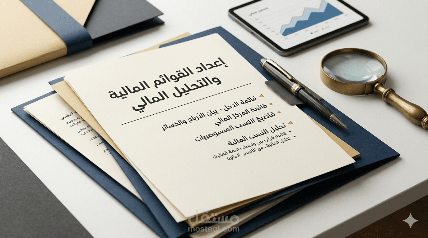 إعداد القوائم المالية الختامية والتحليل المالي السنوي