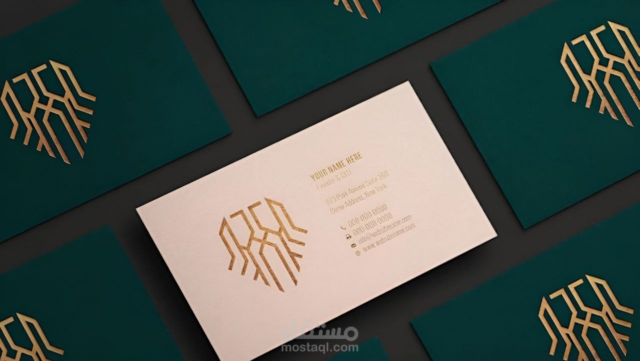 تصميم بطاقة أعمال - بزنس كارد - ( Business card )