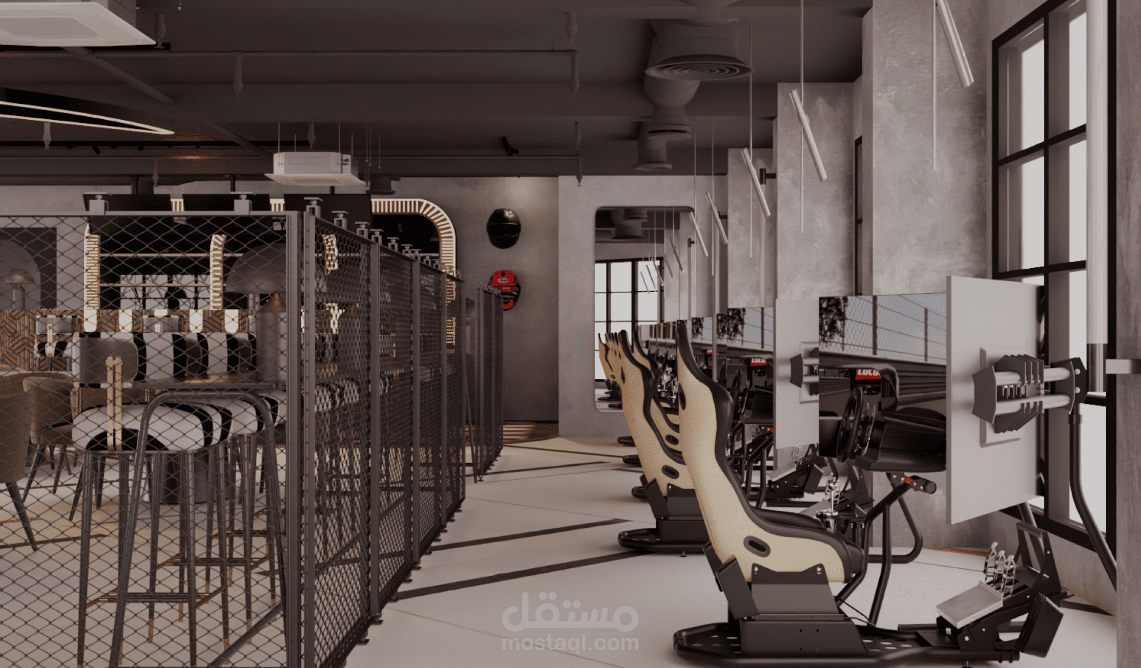 RACING SIMULATOR CENTER DESIGN