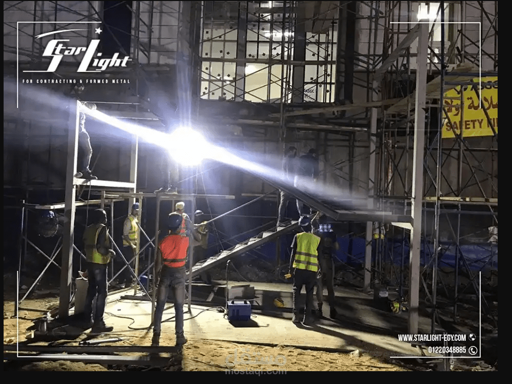 Project “R5 Residential District” – New Administrative Capital – (Steel Stair Structure) – AL SHAFAR .