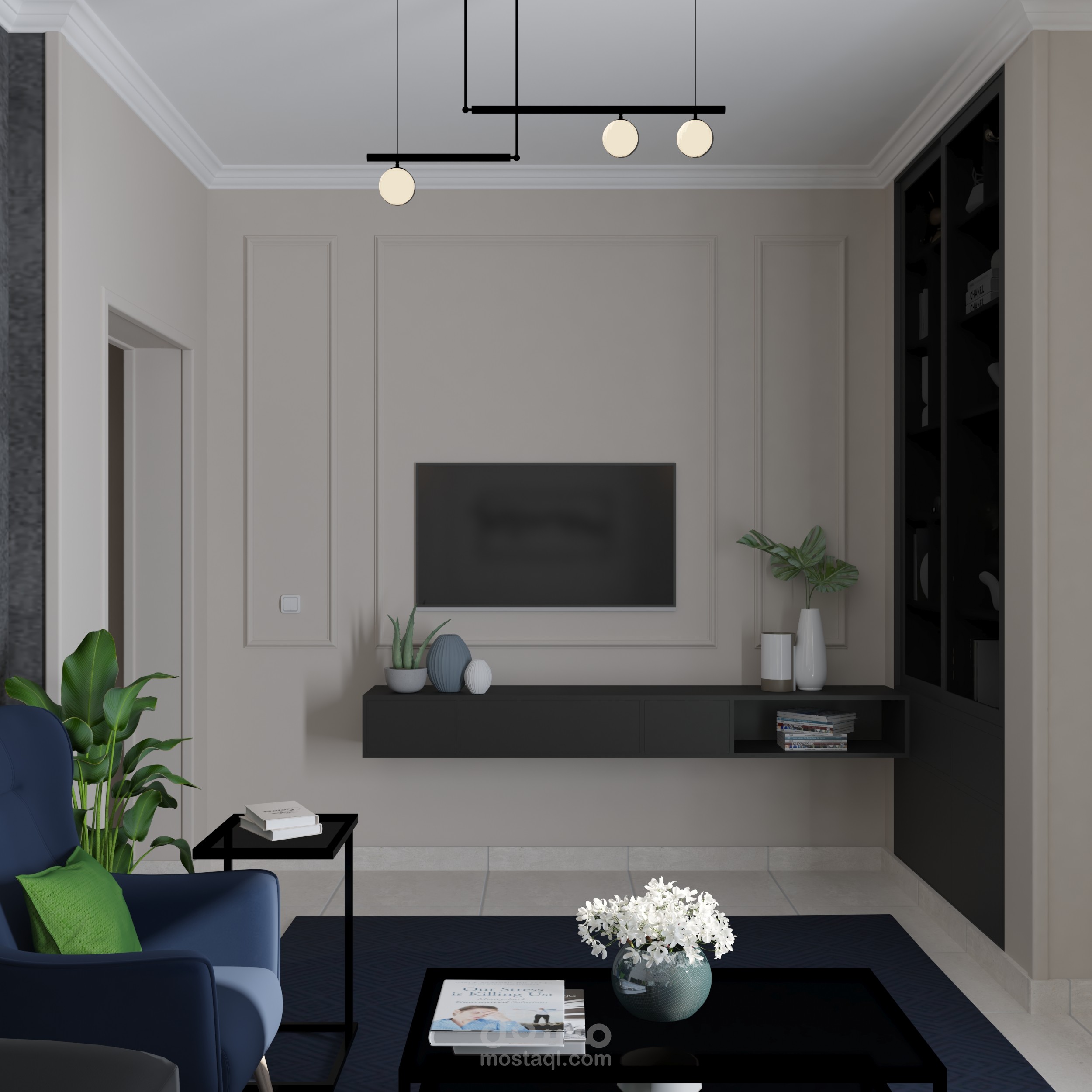 تصميم داخلي لشقة دكتور / محمد أبو اليزيد بمدينة طنطا, مصر