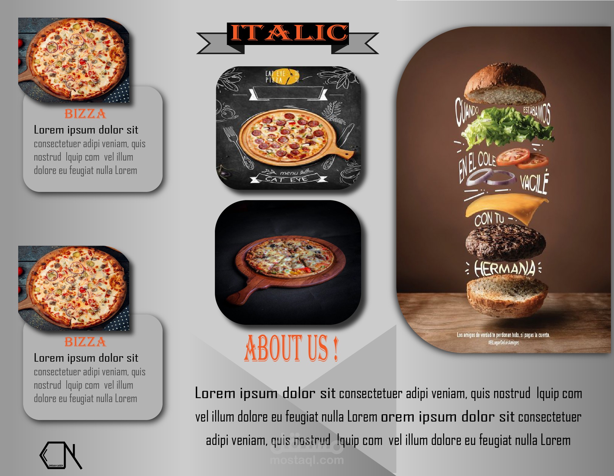 بروشور مطعم