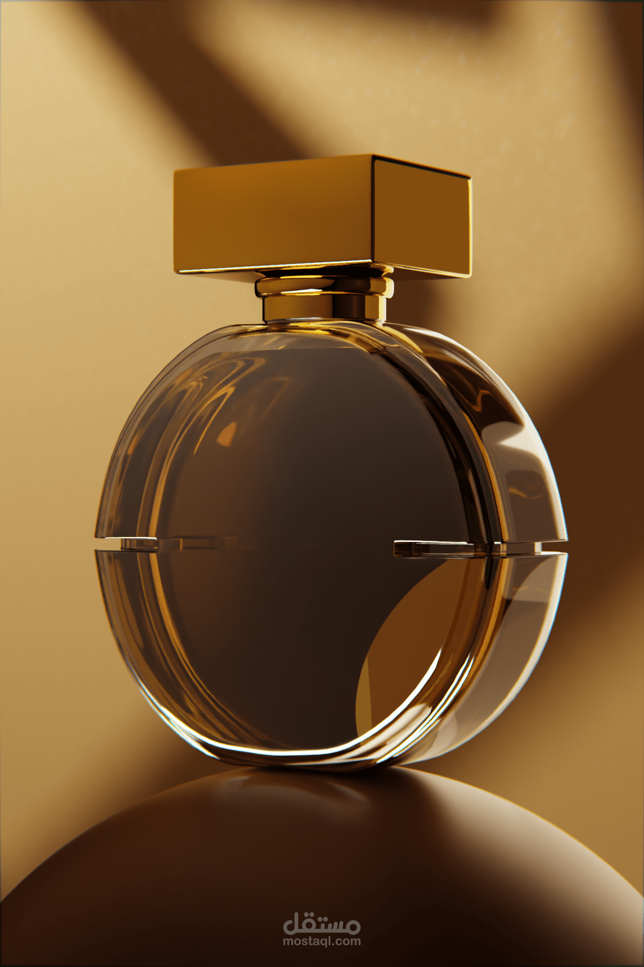 Elegant & Realistic 3D Perfume Bottle Visualization