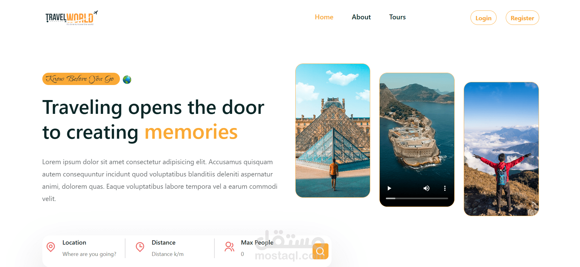 تطوير موقع شركة سياحة احترافي باستخدام React.js, Tailwind CSS, و Firebase