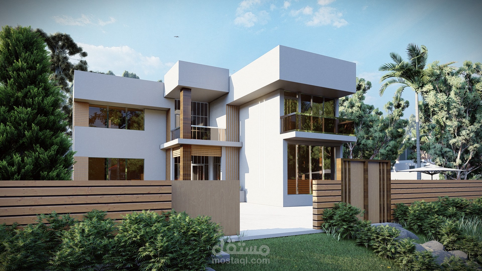 تصميم خارجي لواجهات فيلا