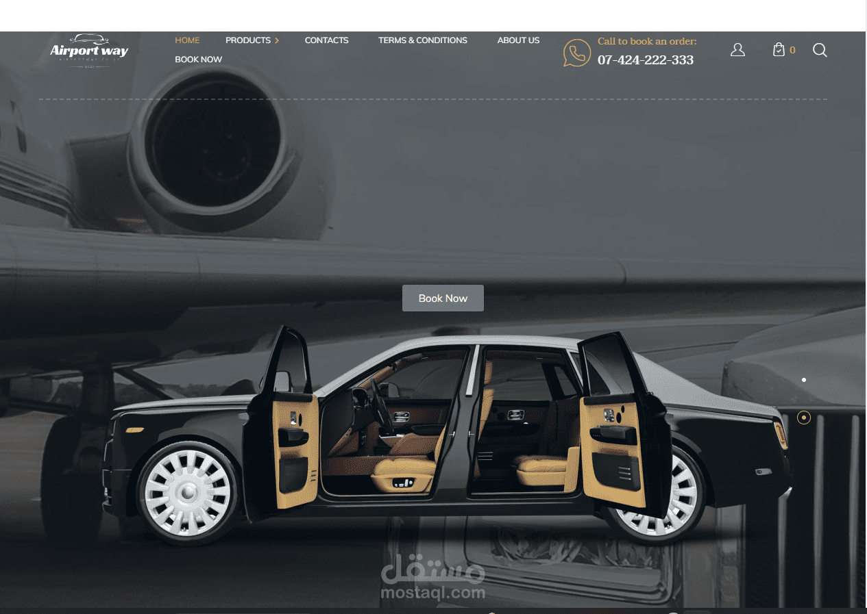 موقع airportway.لتقديم خدمات النقل