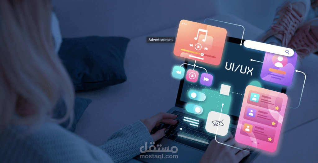تصميم صفحة هبوط لموقع الكتروني بشكل جذاب