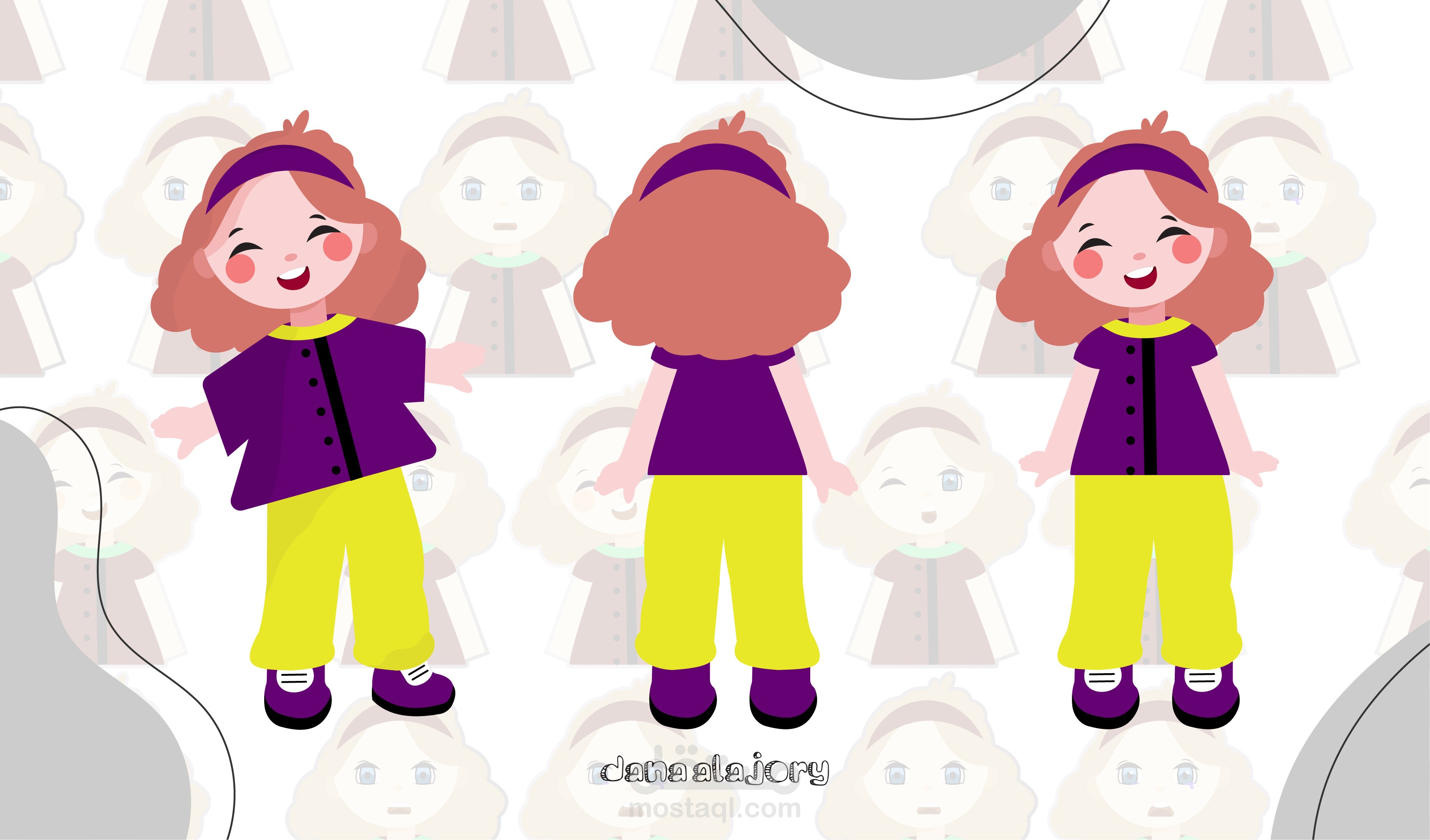 تصميم شخصية كرتونية Cartoon character design
