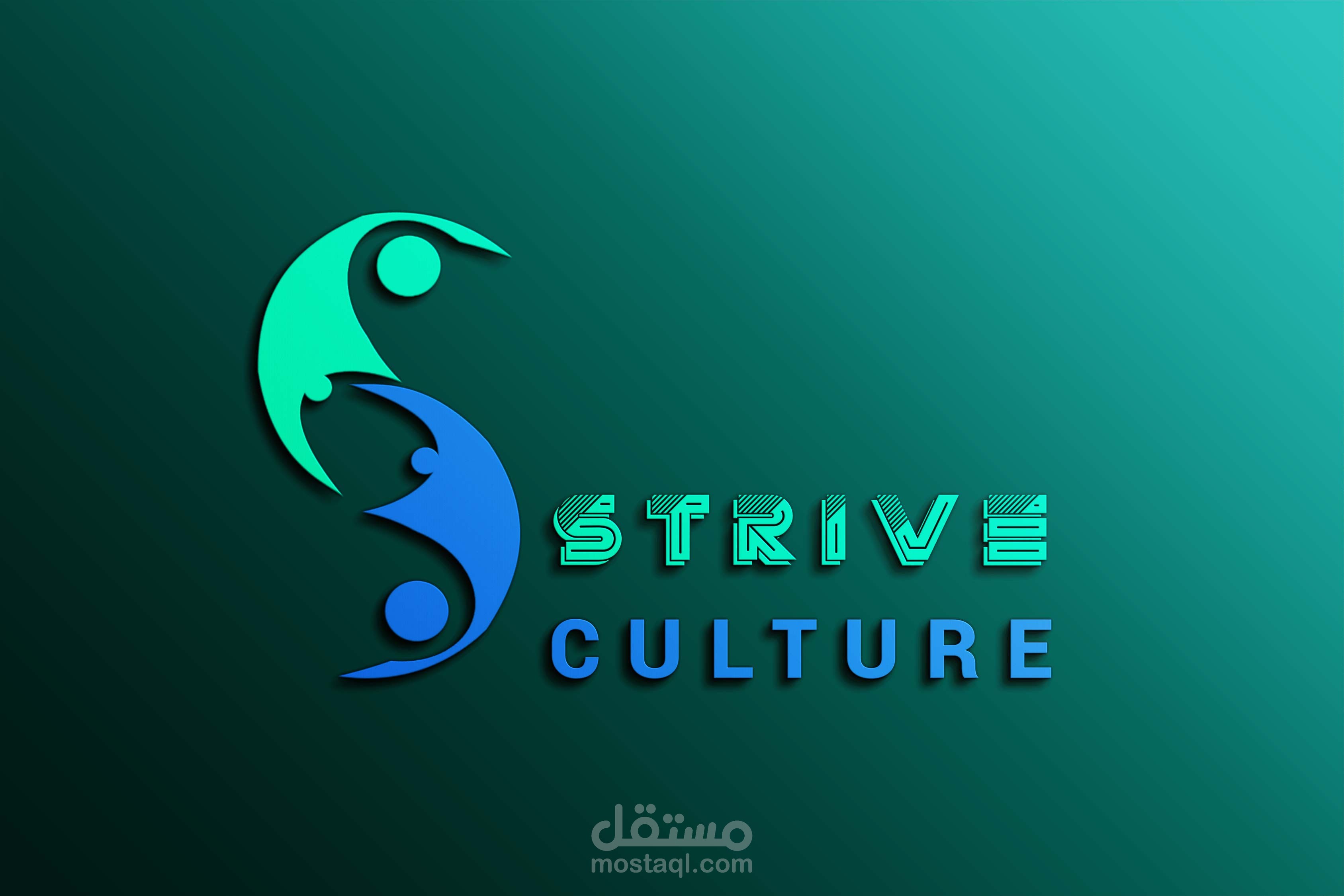 تصميم شعار لمجموعة strive