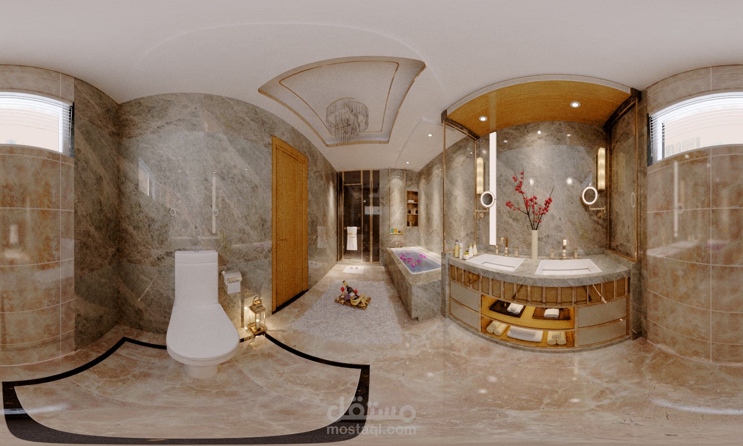 ديكور حمام بتقنية 360