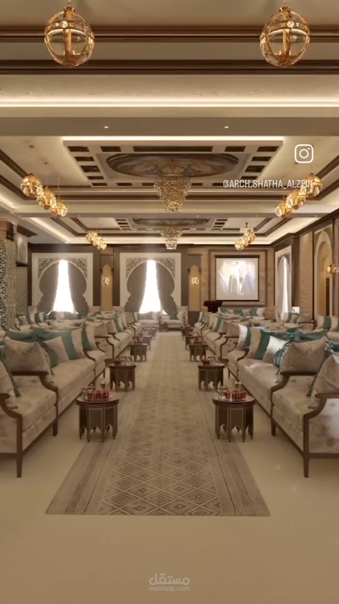 فيديو لتصميم مضافة كلاسيكية في الأردن