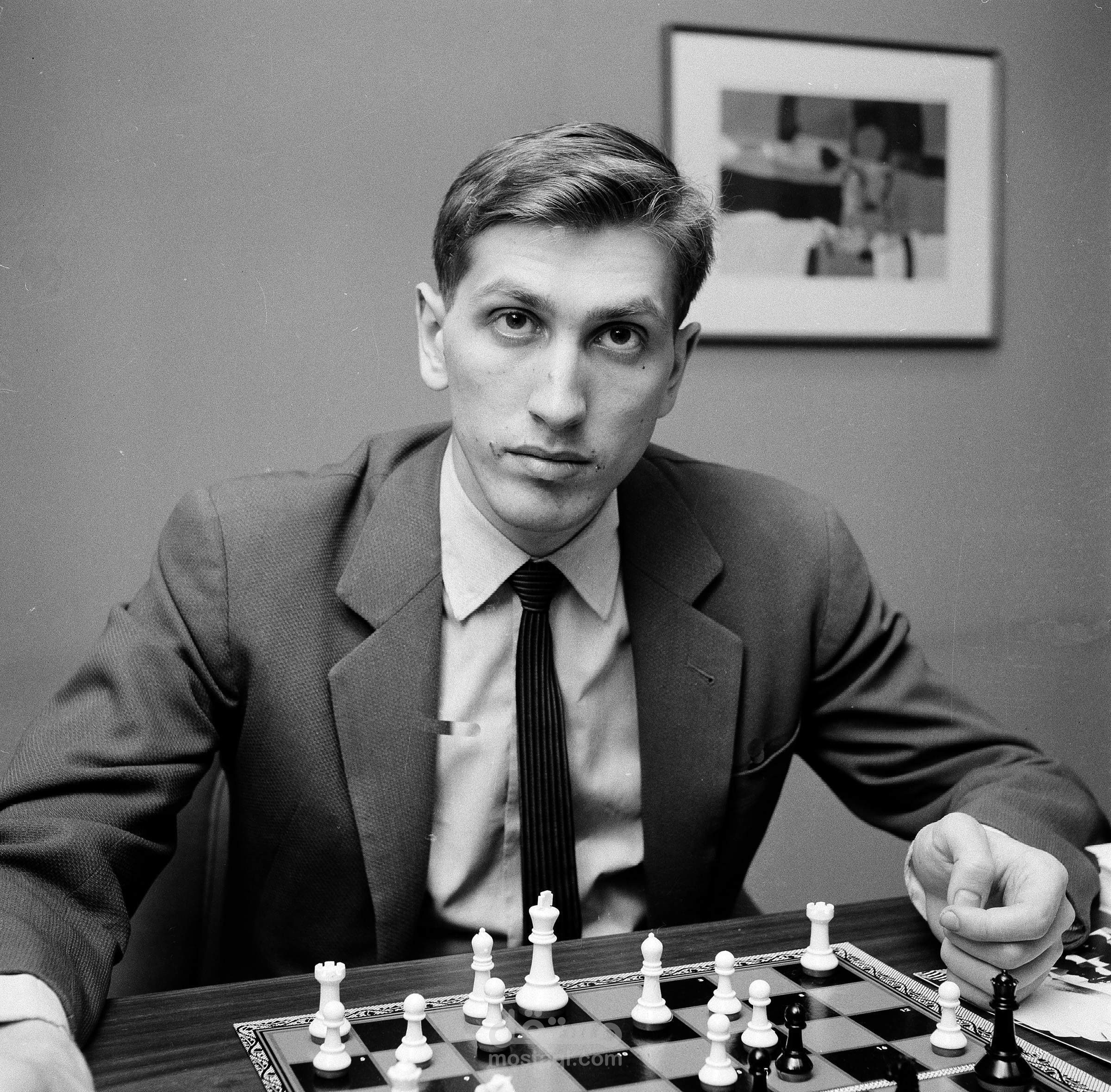 مونتاج فيديو للاعب الشطرنج Bobby Fischer