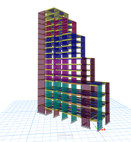 نمذجة وتصميم المباني على Etabs