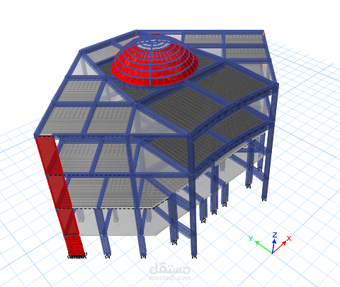 نمذجة وتصميم المباني على Etabs