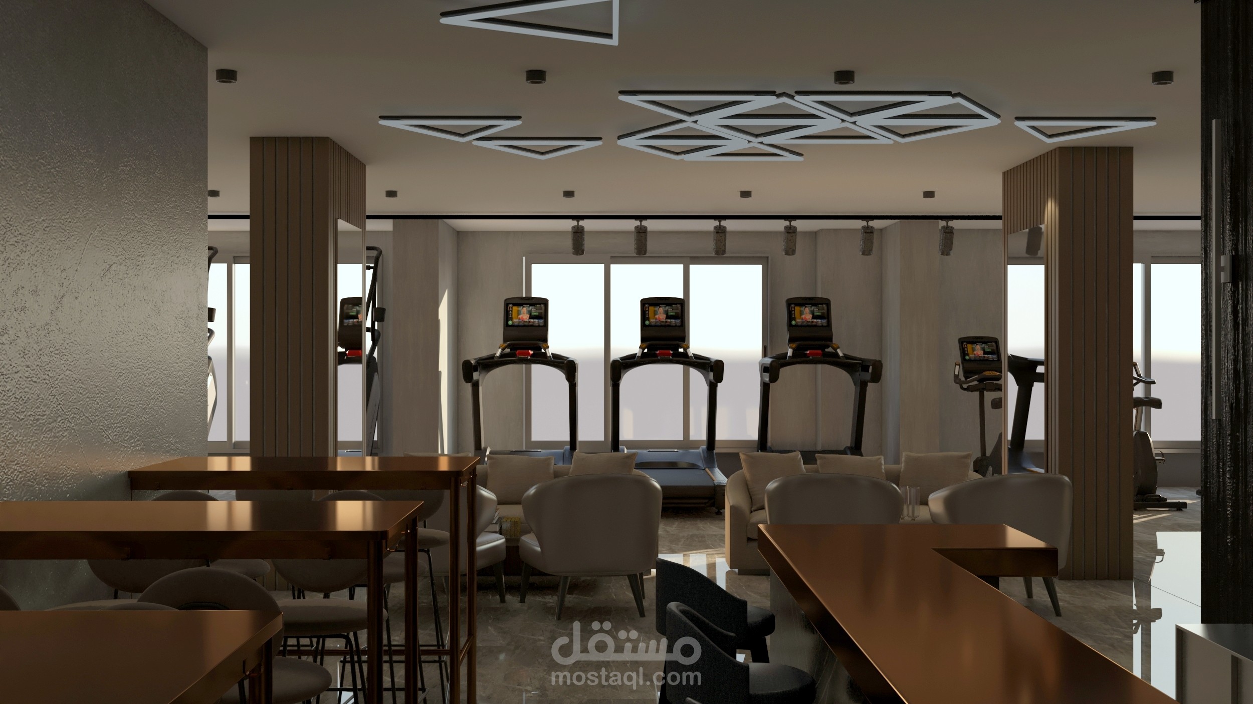 تصميم فراغ جيم