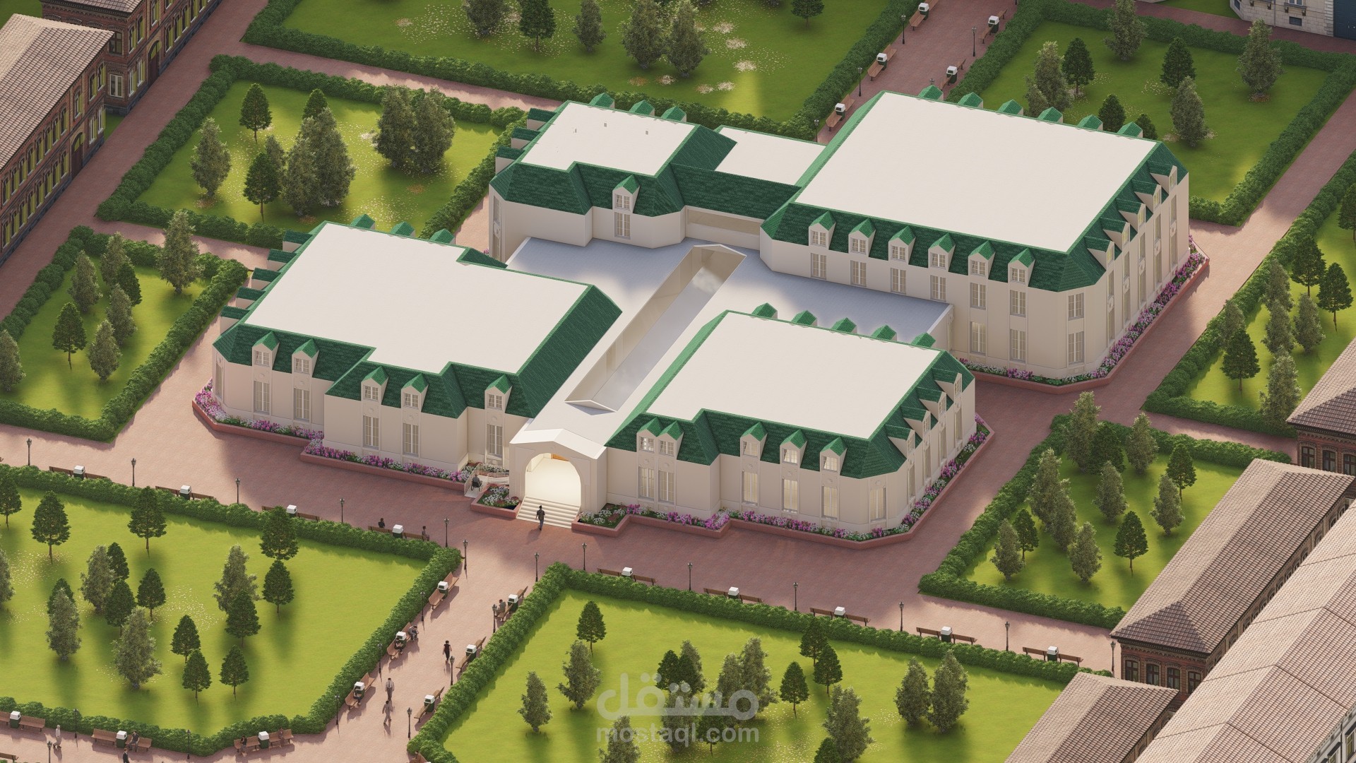 تصميم معرض أثاث على الطراز الفرنسي