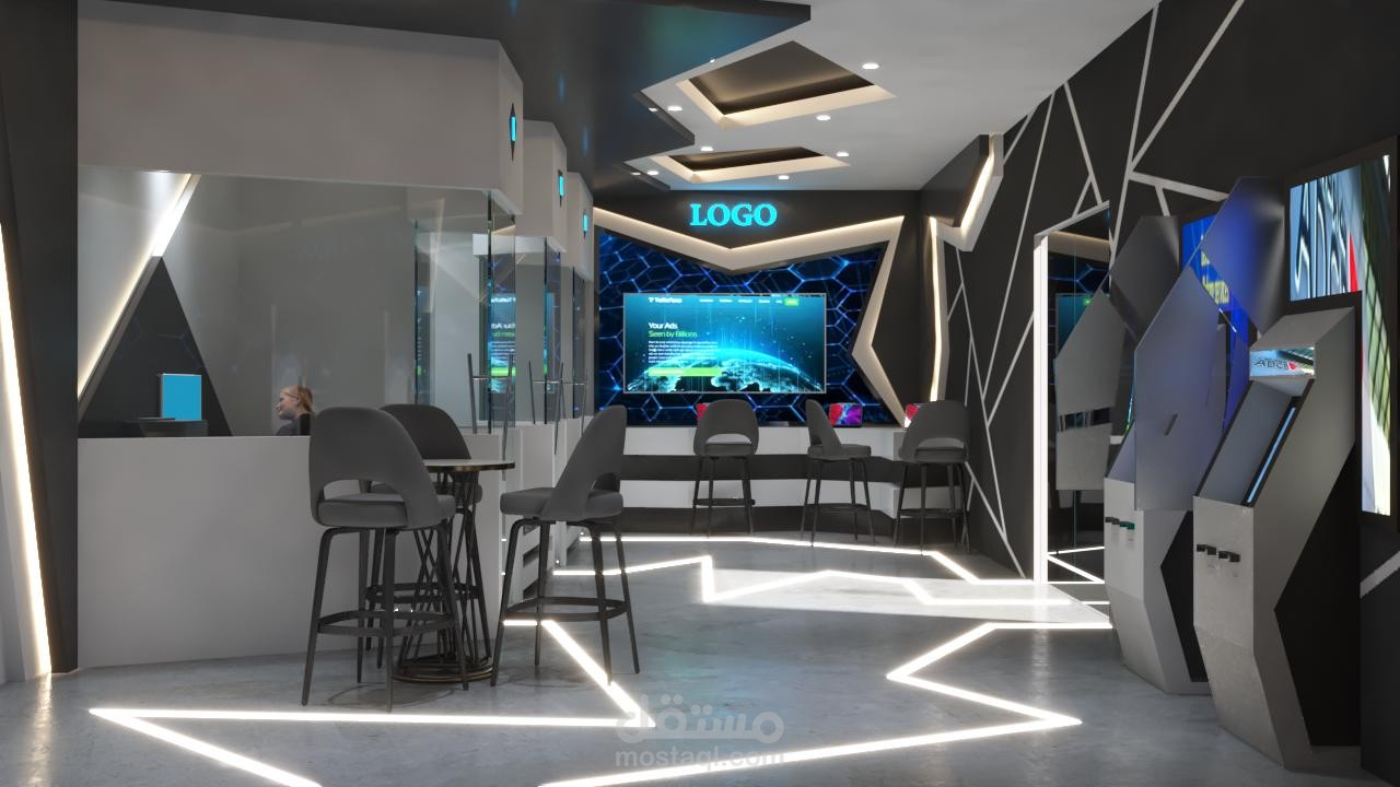 تصميم معاصر لمحطة خدمات E-commerce