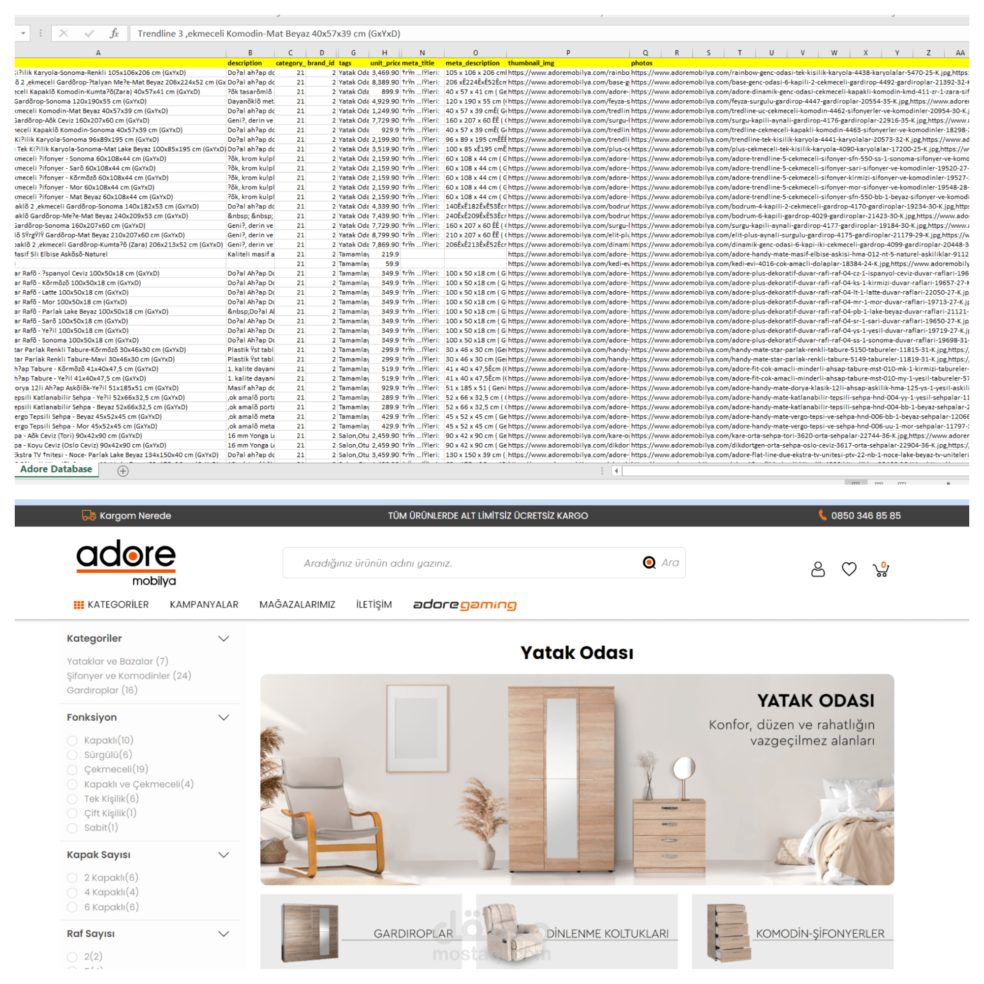 سحب معلومات منتجات أكثر من 60 موقع موبيليا في تركيا
