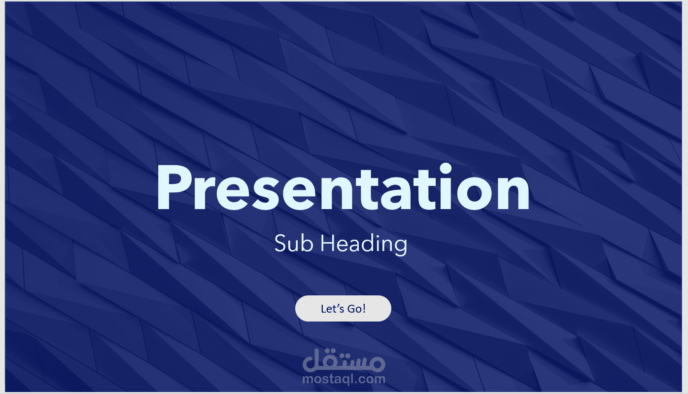 تصميم عرض تقديمي ك template قابل للتعديل عليه